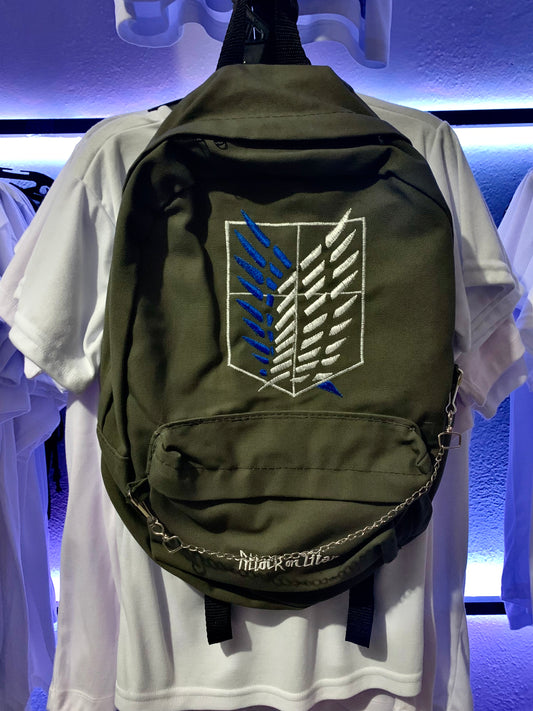 Mochila bordada Shingeki No Kioyin