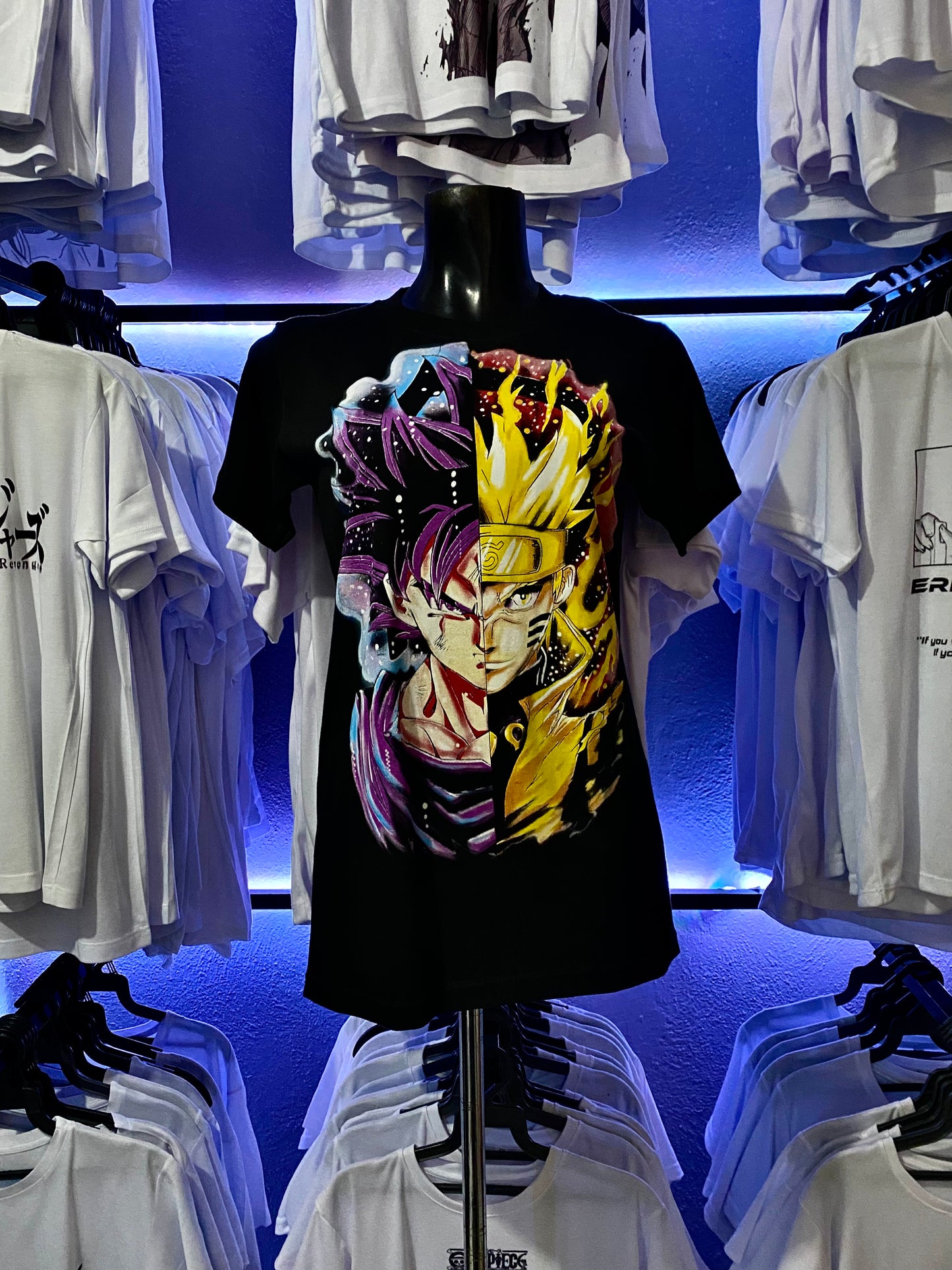 Playera Dragon Ball Z y Naruto